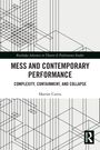 „Mess and Contemporary Performance“ von Harriet Curtis. Schwarze Linienmuster auf grauem Hintergrund.