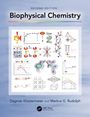 "Second Edition, Biophysical Chemistry" steht oben. Darunter sind bunte Diagramme und Moleküldiagramme dargestellt.