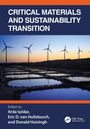 Text: "CRITICAL MATERIALS AND SUSTAINABILITY TRANSITION. Edited by Arda Işıldar, Eric D. van Hullebusch, and Donald Huisingh."
Darunter eine Landschaft mit Windrädern.
