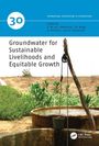 Text: "Groundwater for Sustainable Livelihoods and Equitable Growth". Ein Brunnen in einer ländlichen Landschaft.