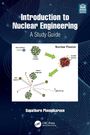 „Introduction to Nuclear Engineering: A Study Guide“. Diagramm zur Kernspaltung. Buchcover mit blauem Hintergrund.