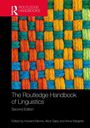 "The Routledge Handbook of Linguistics, Second Edition" steht über einem gewebten Muster in Orange, Blau und Grün.