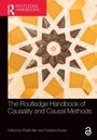 „The Routledge Handbook of Causality“ steht unter geometrischen Mosaikformen in Gelb, Rot und Grün.