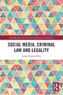 „SOCIAL MEDIA, CRIMINAL LAW AND LEGALITY“, Laura Higson-Bliss. Bunte Dreiecke auf weißem Hintergrund.