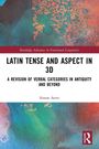"Latin Tense and Aspect in 3D" von Simon Aerts. Bunter, abstrakter Hintergrund in Blau, Rot und Orange.