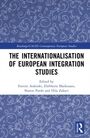 Titel: "The Internationalisation of European Integration Studies". Herausgeber: Foteini Asderaki, Eleftheria Markozani, Sharon Pardo, Hila Zahavi. Hintergrund in Blau mit floralem Muster.