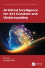 "Artificial Intelligence for Art Creation and Understanding" steht in weißer Schrift auf rotem Hintergrund. Darunter ein leuchtender Kopf.