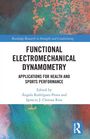 "Functional Electromechanical Dynamometry. Applications for Health and Sports Performance. Blaues Logo, bunter Hintergrund."