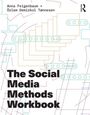 "Anna Feigenbaum + Özlem Demirkol Tønnesen. The Social Media Methods Workbook." Geometrische Formen als Hintergrund.
