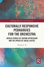 „Culturally Responsive Pedagogies for the Orchestra“ von Tammy S. Yi. Buntes, abstraktes Hintergrunddesign.