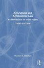 Text: "Agricultural and Agribusiness Law", "An Introduction for Non-Lawyers", "THIRD EDITION", "Theodore A. Feitshans". Blaues Cover.