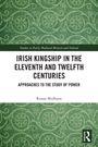 Text: "Irish Kingship in the Eleventh and Twelfth Centuries" von Ronan Mulhaire. Grünes Muster und Routledge-Logo.