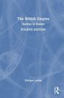 "The British Empire: Sunrise to Sunset, FOURTH EDITION, Philippa Levine." Abstrakte blaue Hintergrundgrafik.