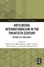 “ANTILIBERAL INTERNATIONALISM IN THE TWENTIETH CENTURY: BEYOND LEFT AND RIGHT?” Autoren und geometrisches Linienmuster.