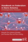 „Handbook on Federalism in Ibero-America: A Comparative Analysis“. Autoren: Eduardo Grin, Johanna Schnabel, Joel Mendoza Ruiz und Mario Kolling. Illustration mit roten Kugeln und Linien.