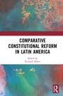 "Comparative Constitutional Reform in Latin America", Herausgeber Richard Albert. Bunte abstrakte Muster, Logo unten rechts.