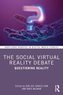 "THE SOCIAL VIRTUAL REALITY DEBATE: QUESTIONING REALITY." Oben ein leuchtendes Fragezeichen, darunter eine digitale Hand.