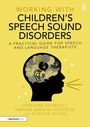 "Working with Children's Speech Sound Disorders: A Practical Guide for Speech and Language Therapists"; Kopf-Silhouette mit Buchstaben.