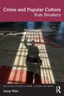 "Crime and Popular Culture: Rule Breakers, Jenny Wise." Schatten eines Menschen hinter Gittern auf einem abgenutzten Boden.