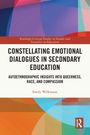 "Constellating Emotional Dialogues in Secondary Education: Autoethnographic Insights into Queerness, Race, and Compassion" von Emily Wilkinson. Farbiges geometrisches Muster mit Routledge-Logo.