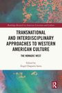 "Transnational and Interdisciplinary Approaches to Western American Culture. The Nomadic West. Edited by Ángel Chaparro Sainz." Abstraktes Aquarellmuster mit Logo.