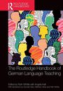 "The Routledge Handbook of German Language Teaching" steht auf einer farbigen Illustration mit Silhouetten von Köpfen.