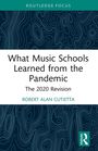 "What Music Schools Learned from the Pandemic: The 2020 Revision" von Robert Alan Cutietta, mit abstrakten Linien.