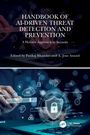 "Handbook of AI-Driven Threat Detection and Prevention" in weißer Schrift auf einem digitalen Hintergrund mit Symbolen.