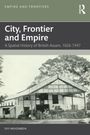 "City, Frontier and Empire"; Gebäude mit Schrift "Planter's Stores Agency Company Ltd." umgeben von Bäumen.