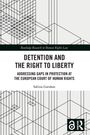 "Detention and the Right to Liberty" von Sabina Garahan. Gittermuster-Hintergrund, Routledge-Logo unten rechts.