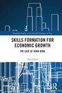 "SKILLS FORMATION FOR ECONOMIC GROWTH: THE CASE OF HONG KONG" von David Lim. Skizze von Gebäuden in Blau und Weiß.