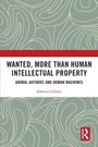 Titel: “Wanted, More Than Human Intellectual Property”. Autor: Johanna Gibson. Geometrisches Muster als Hintergrund.