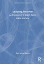 "Analysing Sentences: An Introduction to English Syntax, Sixth Edition" von Noel Burton-Roberts. Blaues Cover mit weißen Schriftzügen.