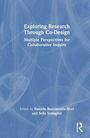 „Exploring Research Through Co-Design: Multiple Perspectives for Collaborative Inquiry“, Herausgeber sind Daniele Busciantella-Ricci und Sofia Scataglini. Blaues abstraktes Muster.
