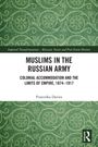Titel: Muslims in the Russian Army. Thema: Muslimische Soldaten, Russisches Reich 1874-1917. Grünes, ornamentales Muster.