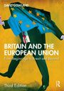 „BRITAIN AND THE EUROPEAN UNION“, Untertitel: „From Beginnings to Brexit and Beyond“, Illustration eines Anzugs mit EU-Flagge.