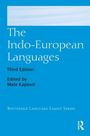 "The Indo-European Languages, Third Edition, Edited by Mate Kapović." Blaues Cover, unten rechts ein "R"-Logo.