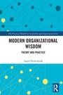 "Modern Organizational Wisdom: Theory and Practice" von Agata Pierścieniak. Blau-gelbes grafisches Design.