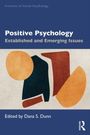 „Positive Psychology: Established and Emerging Issues“ in weißer Schrift. Abstrakte Formen in Orange, Rot und Dunkelgrün.
