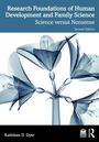 "Research Foundations of Human Development and Family Science: Science versus Nonsense, Second Edition, Kathleen D. Dyer."  
Darunter ist eine stilisierte Illustration von Blumen.
