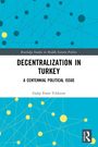 "DE-CENTRALIZATION IN TURKEY" steht im Zentrum. Oben und unten sind Netzwerke aus Punkten und Linien auf blauem Hintergrund.
