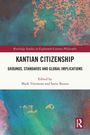 „Kantian Citizenship: Grounds, Standards and Global Implications“, bearbeitet von Mark Timmons und Sorin Baiasu. Abstrakte Farbmuster.