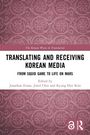 Text: "Translating and Receiving Korean Media: From Squid Game to Life on Mars." Jugendstil-Muster, rot, Logo unten.