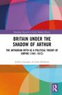 "Britain Under the Shadow of Arthur" von Julián González de León Heiblum, farbige geometrische Formen im Hintergrund.
