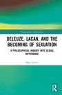 Aufschrift: "DELEUZE, LACAN, AND THE BECOMING OF SEXUATION" von Matt Lovett; Hintergrund in grün-gelb gemischt.