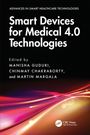 "Smart Devices for Medical 4.0 Technologies" steht in großen weißen Buchstaben. Unten bunte, dynamische Linien.