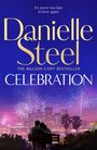 Text: "Danielle Steel, CELEBRATION, 19/11/2026". Frau mit langen Haaren vor lilafarbenem Hintergrund.