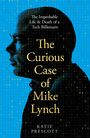 "The Improbable Life & Death of a Tech Billionaire. The Curious Case of Mike Lynch. Katie Prescott." Silhouette vor blauem Hintergrund.