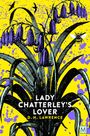 Text: "LADY CHATTERLEY'S LOVER, D.H. LAWRENCE". 

Illustration: Lila Glockenblumen, Bienen, Vögel auf gelbem Hintergrund.