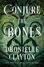 „Conjure the Bones“ von Dhonielle Clayton. Ein grünes, verziertes Muster mit einer goldenen Schlüssel-Dekoration.
